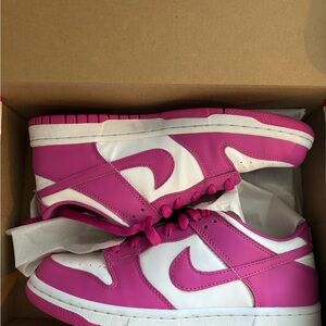 Nike Vibrant Pink and White Sneakers